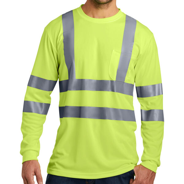 Advantage Seamless Gutters - Ansi 107 Class 3 Long Sleeve Snag Resistant Reflective T Shirt Thumbnail