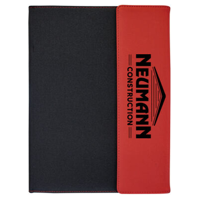 Advantage Seamless Gutters - 9 1/2"x12" Laserable Leatherette/Canvas Portfolio w/Notepad Thumbnail